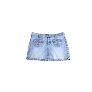 Vintage Y2K Angels Denim l Mini Jean Skirt Size 9